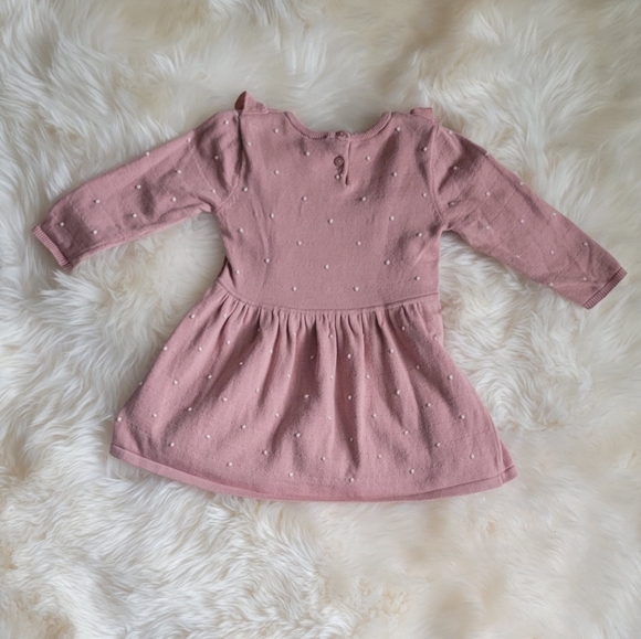 9-12M Knit Long Sleeve Dress - Picture 2 of 3